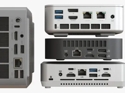 4 Mini PC Collection 2 3D model