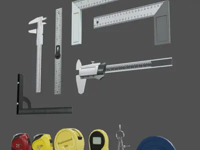 Measurement Tools Low-poly 3D model