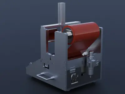 Automatic cutting packaging film clamp 3D model