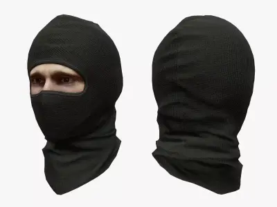 Military Balaclava Low-poly 3D model