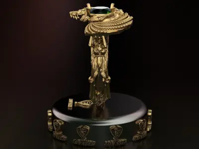 family ring 3D print model