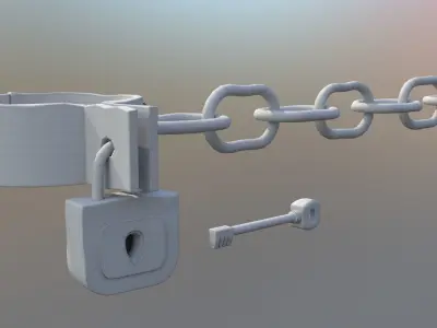 shackles rigged 3D model