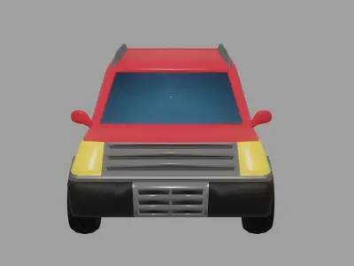cartoon Car Free low-poly 3D model
