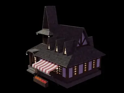 Medieval Shop 3D model
