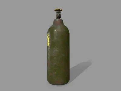  Oxygen Tank Low-poly 3D model