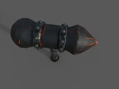 Great Axe - PBR Low-poly 3D model