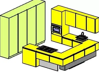 MODERN KITCHEN 3D print model