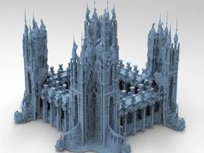 Ancient temple Stone temple 1  3D model