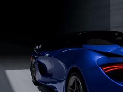 McLaren 720s spider - Rigged - Animated - PBR Low-poly 3D model