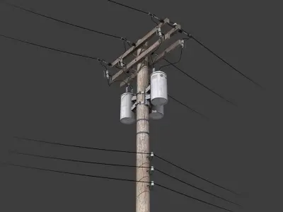 Telegraph Pole 3D model