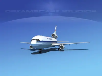 Douglas DC-10 Aeroflot 3D model