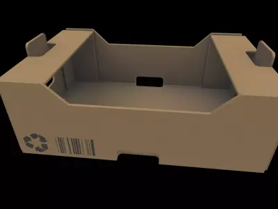 cardboard crate 3D model