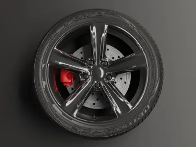 Dodge challenger hellcat 3D model Free 3D model