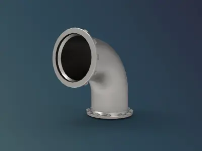pipe elbow steel 3D print model