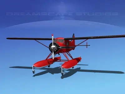 Dehavilland DHC-2 Beaver V02 3D model
