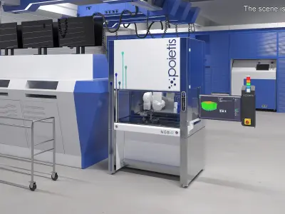  Bioprinter Poietis NGB-R Rigged for Maya 