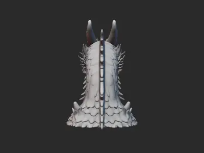 a dragon head 3D print model
