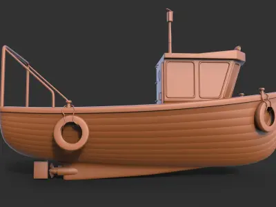 Ship Fishing  mk3 3D print model