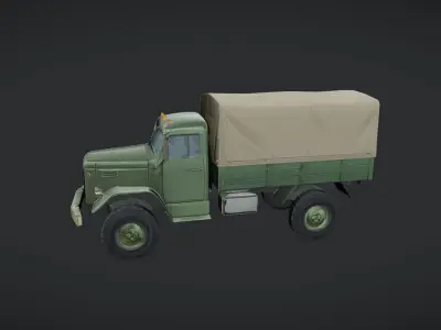military cargo truck 3D model