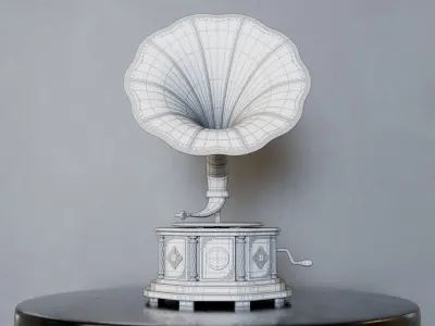 Gramophone 3D model 7