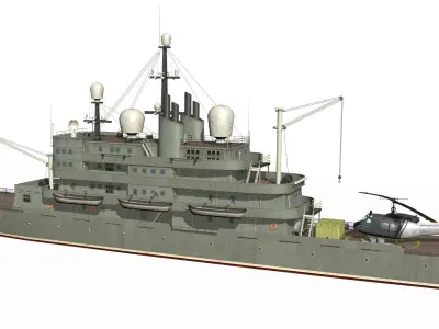 Old Ship Low-poly 3D model from CGTrader