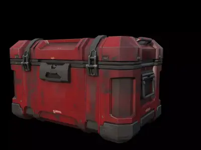 Game-Ready Sci-Fi  Crate Low-poly 3D model