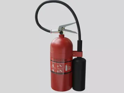 Fat Fire Extinguisher - Safety and Emergency Equipment Low-poly 3D model