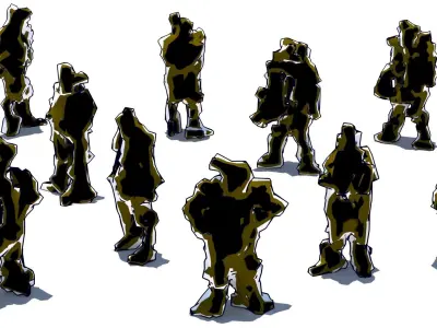 MUTANT CROWD 100 COMPLETE COLLECTION 3D model