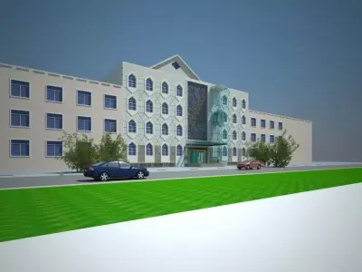 Architecture building 3D model buy