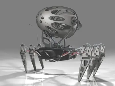 Spider robot 3D model purchase