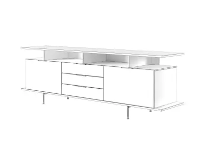 Alando 2 Doors Sideboard 3D model purchase