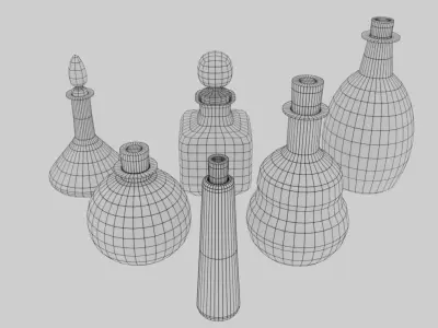 PBR Potion Collection 3D model