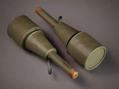Soviet Hand Grenade Collection Low-poly 3D model