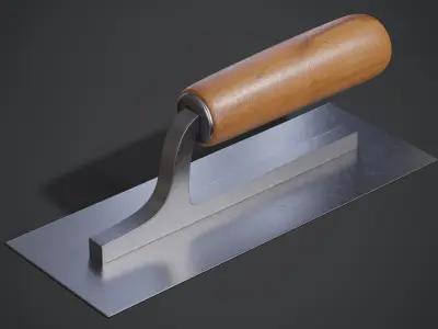 Mini Plastering Trowel 3D model