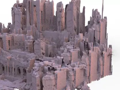 Ancient Greek Ruins 3D model