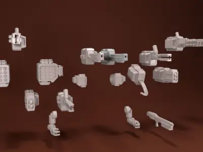28mm Heavy Mech Kit - Wolverine 3D print model