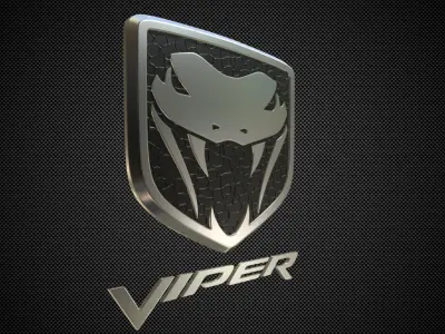 viper logo 3D model from CGTrader