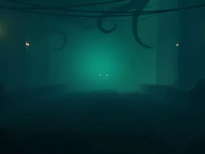 Underground Horror Subway Scene - Blender Animated File 3D model