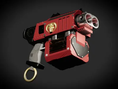 Bolter Sci-Fi Weapon 3D print model