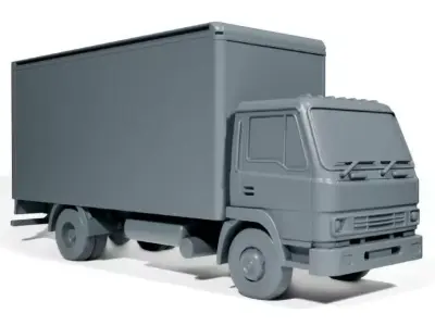 Delivery truck 3D print model