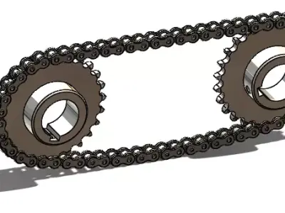 Chain And Sprocket 3D model