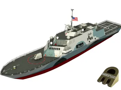 USS Freedom LCS Camouflage 3D model