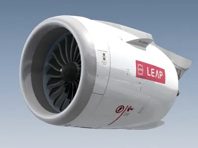 CFM Leap-1A Jet Engine 3D model