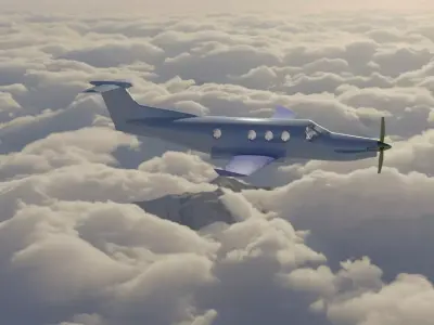Pilatus PC-12 3D model buy