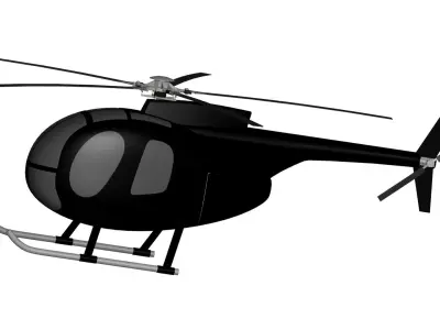 Helicopters MD 500 3D model purchase