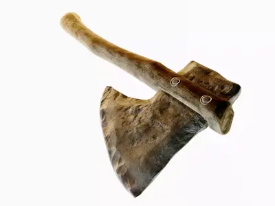 Bone Axe Low-poly 3D model purchase