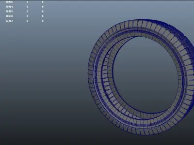 Car Tyre or Tire 3D model