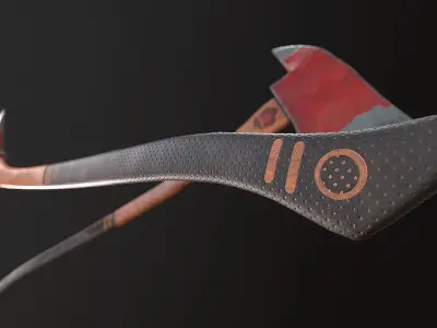 Fire Axe Low-poly 3D model purchase