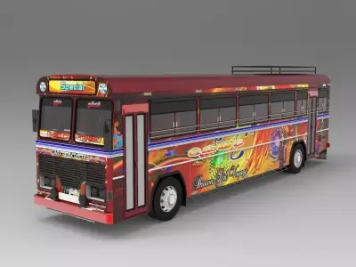 Lanka Ashok Leyland Bus 3D model