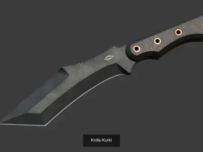 knives and machete 3D Model Pack